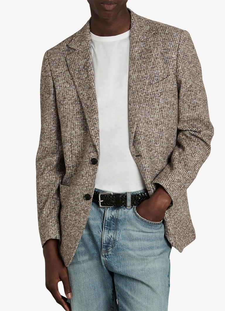 Reiss Mineral single-breasted jacket in tweed