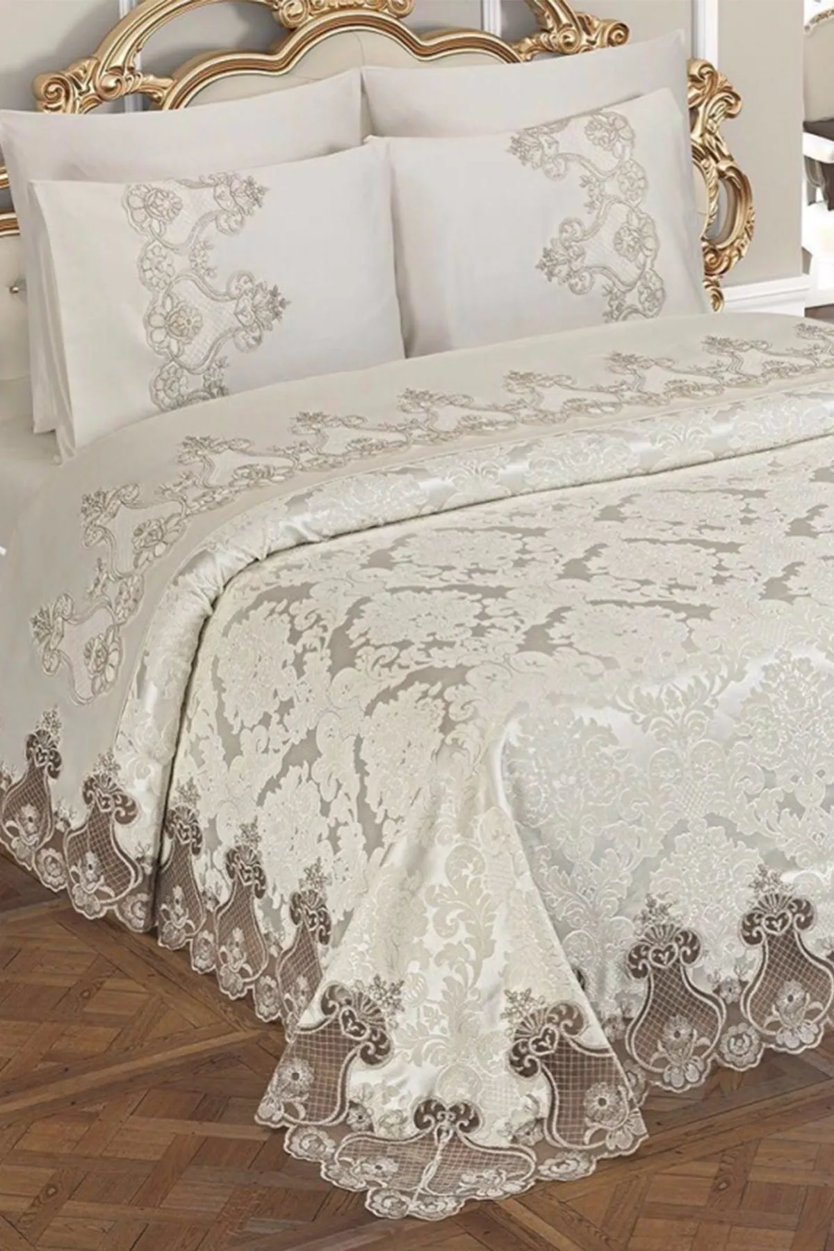 Çeyiz Diyarı  Mitgift-Piqué-Set Dubai Creme