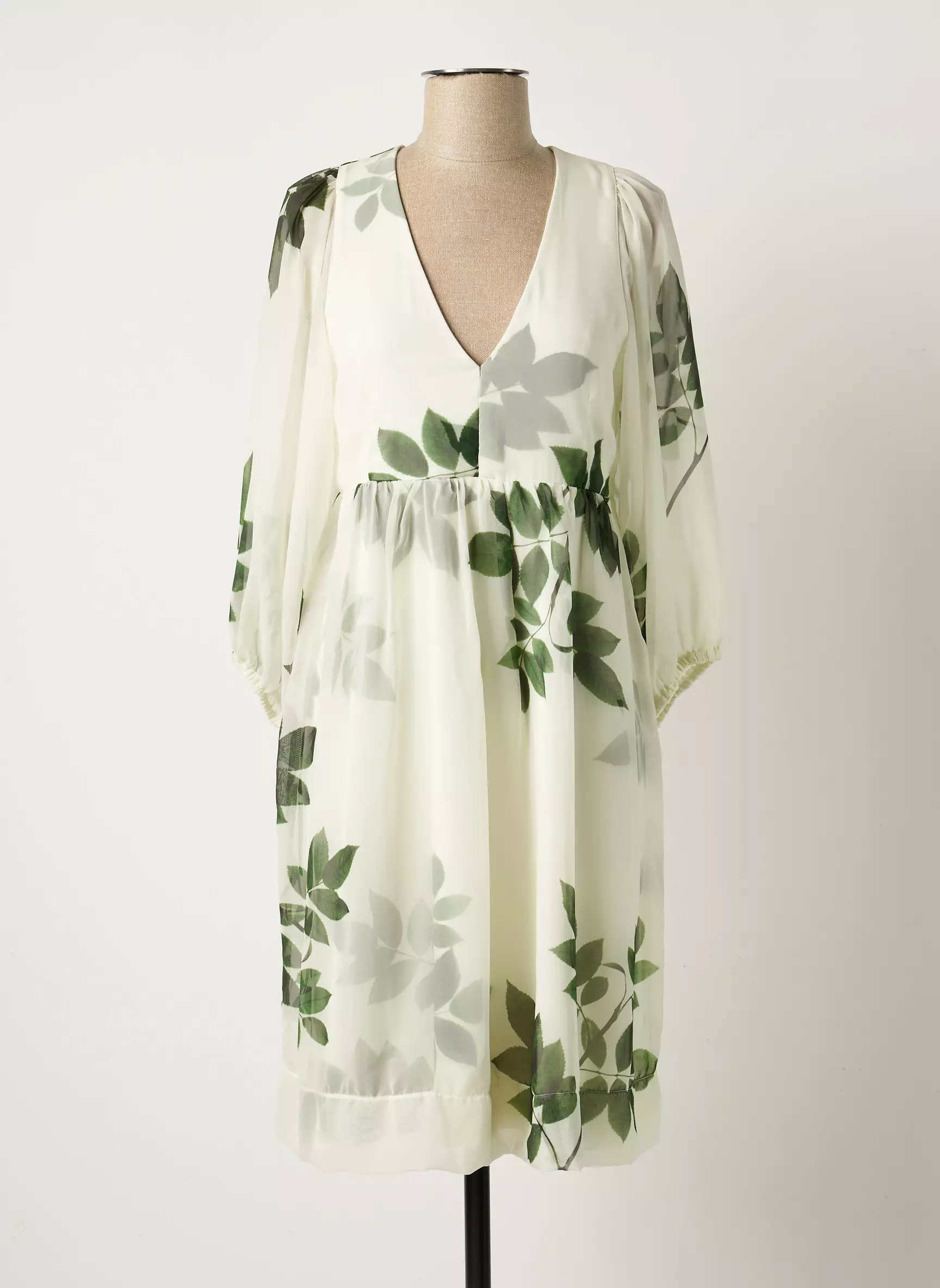 Indies Robes Mi Longues Femme couleur beige
