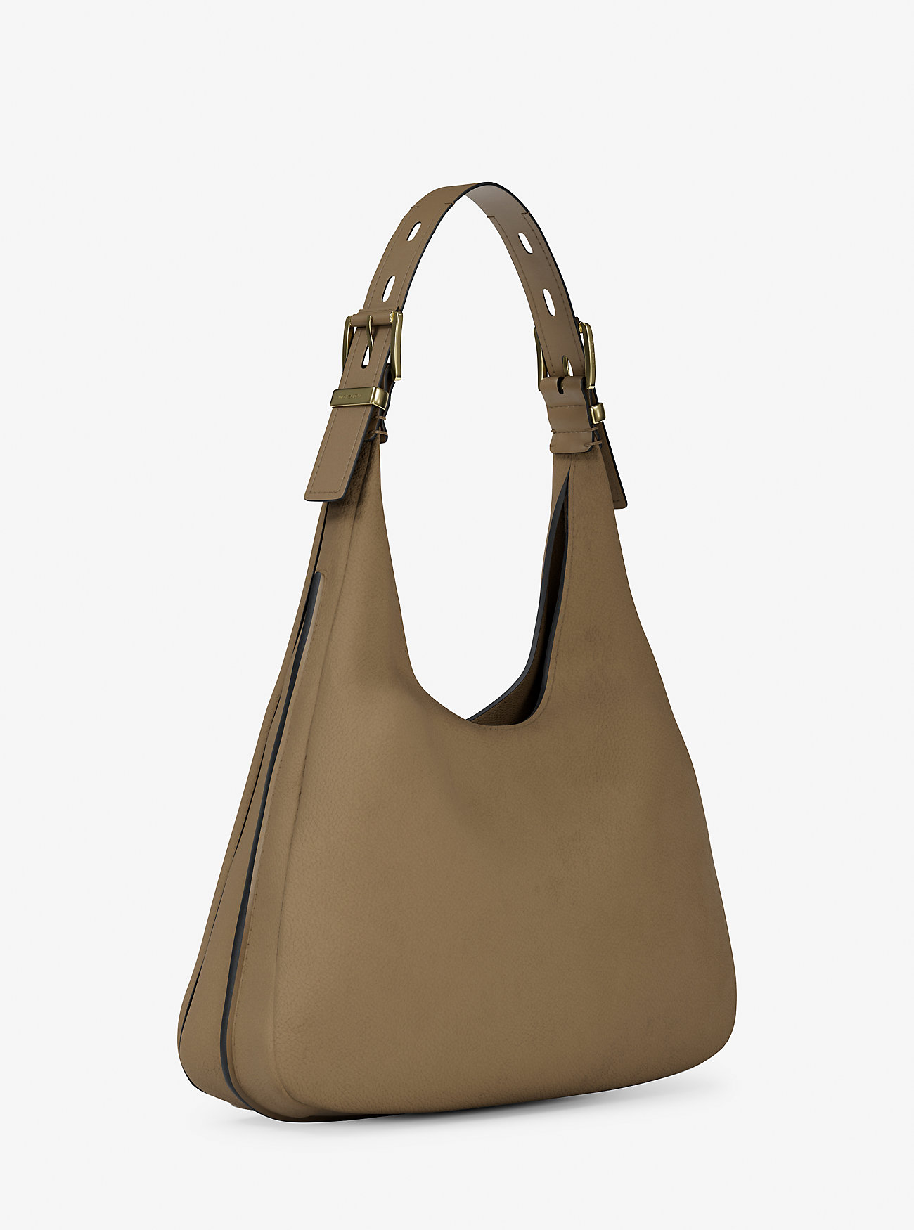 Nolita Large Nubuck Hobo Shoulder Bag - HUSK