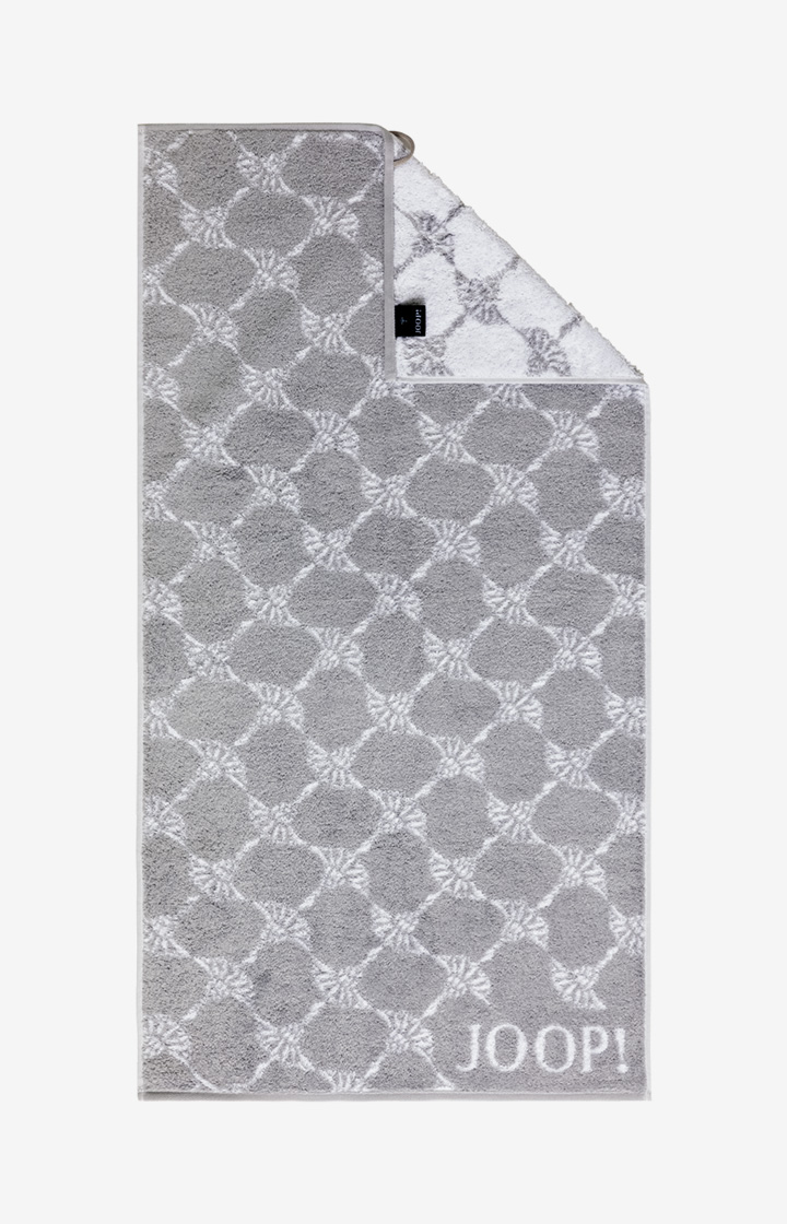 Handtuch Black/White Cornflower, Silber - im JOOP!