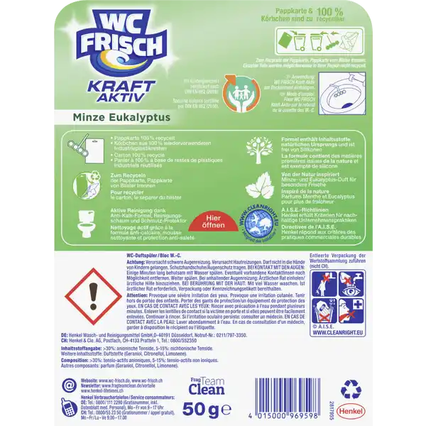 Kraft-Aktiv Pro Nature Duftspüler Minze & Eukalyptus