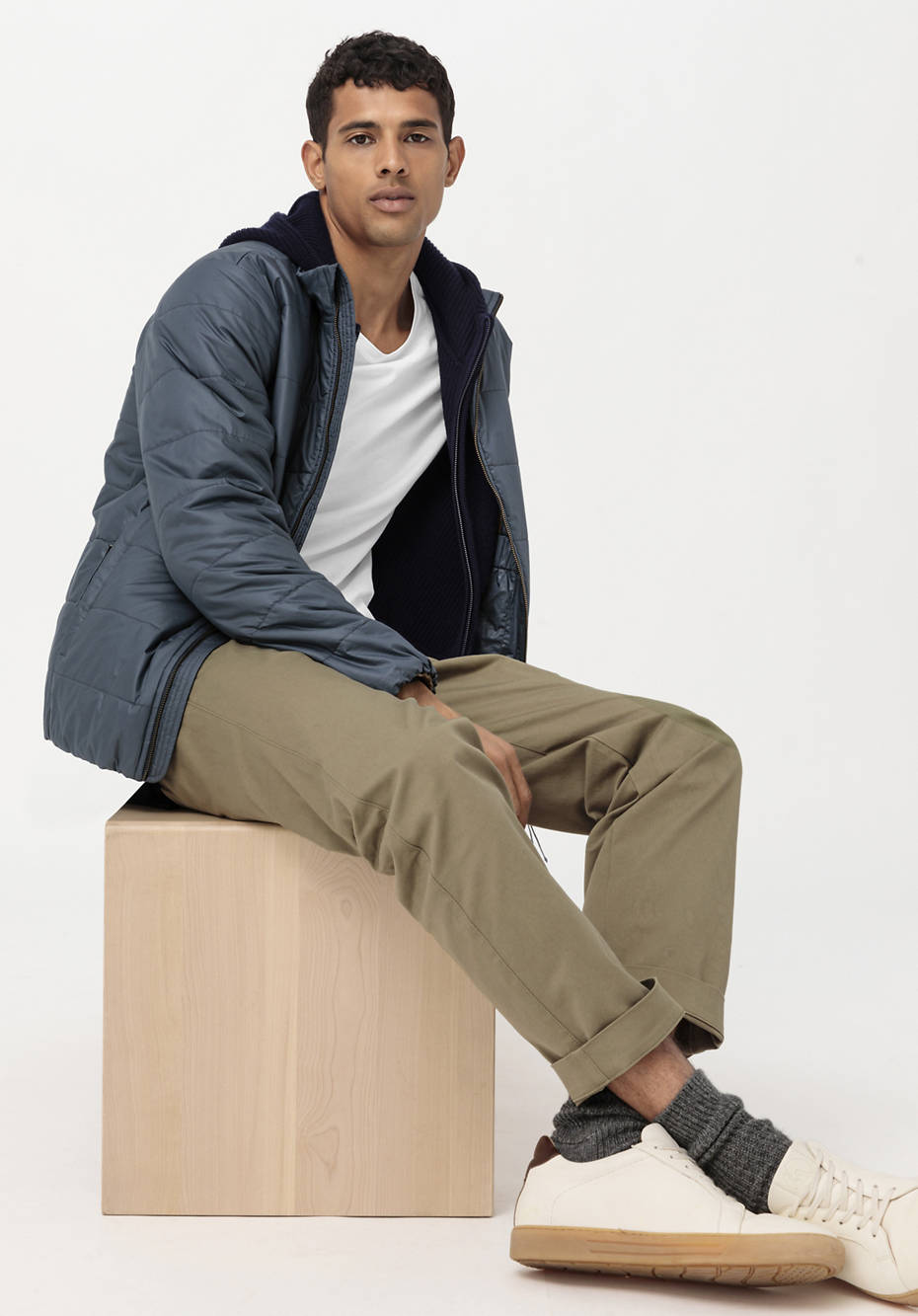 Hose Relaxed Fit aus Bio-Baumwolle mit Hanf