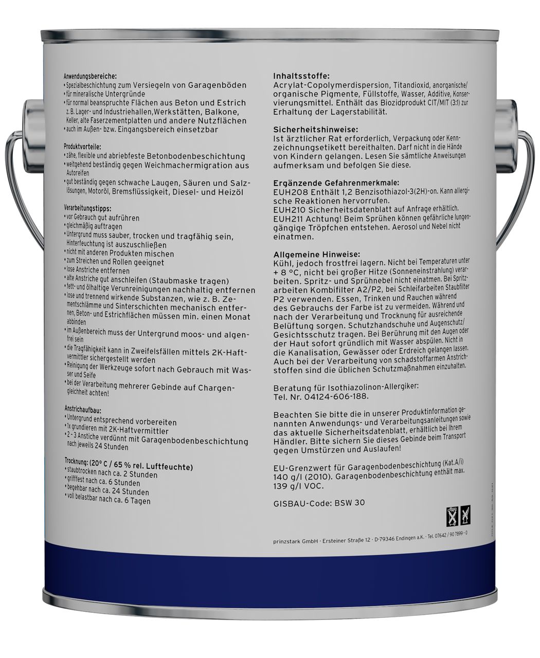 Plid Premium Garagenbodenbeschichtung Bodenbeschichtung Bodenfarbe Set Anthrazitgrau