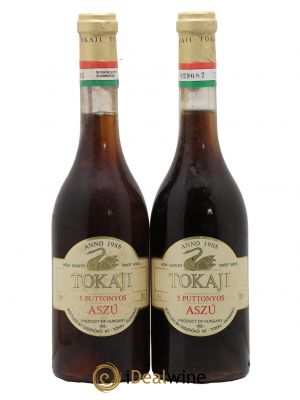 Tokaji Aszù 5 Puttonyos Disznoko 50 cl 1988 - Lot de 2 Bouteilles