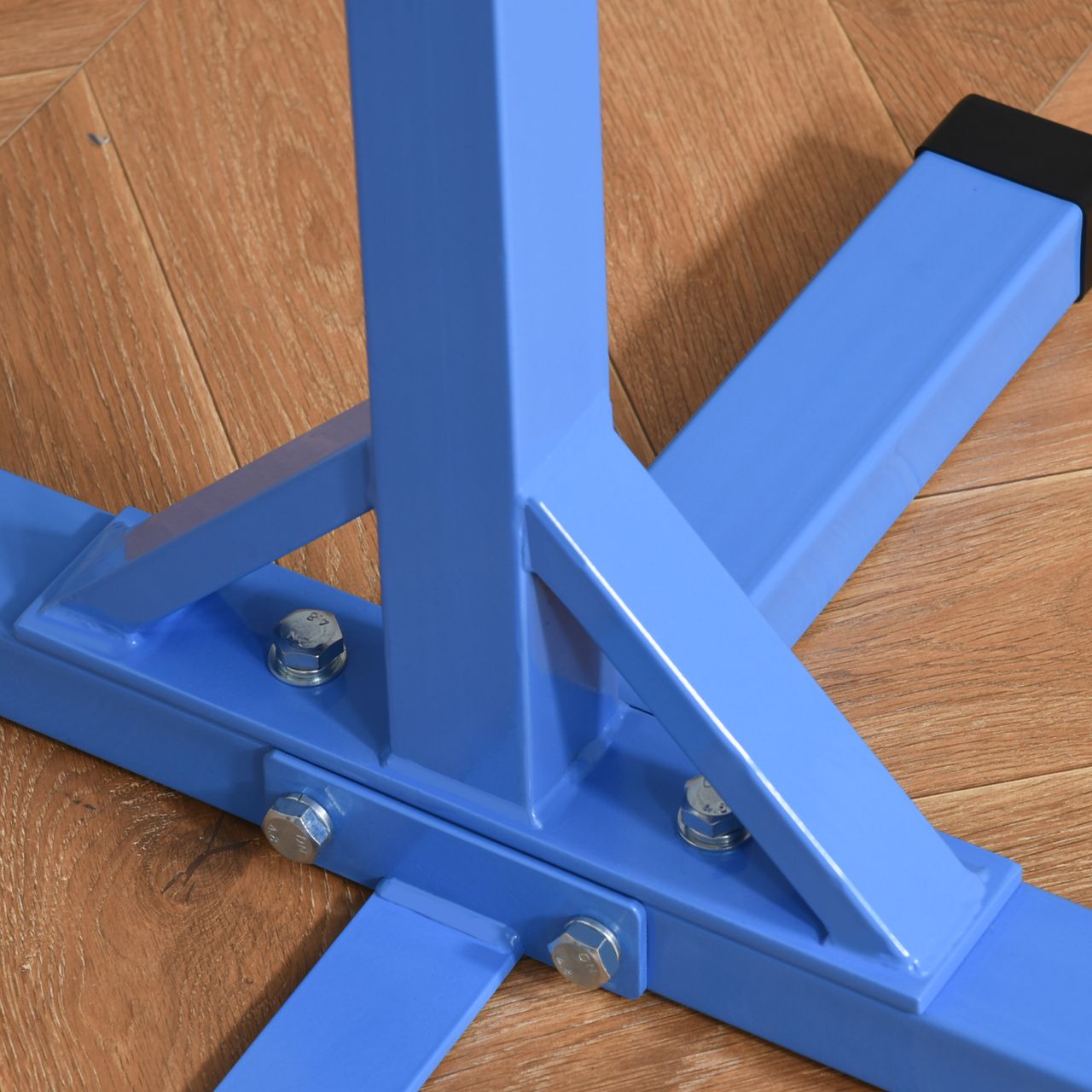 HOMCOM Gymnastik Turnreck Reckstange 13 Stufen höhenverstellbar Blau