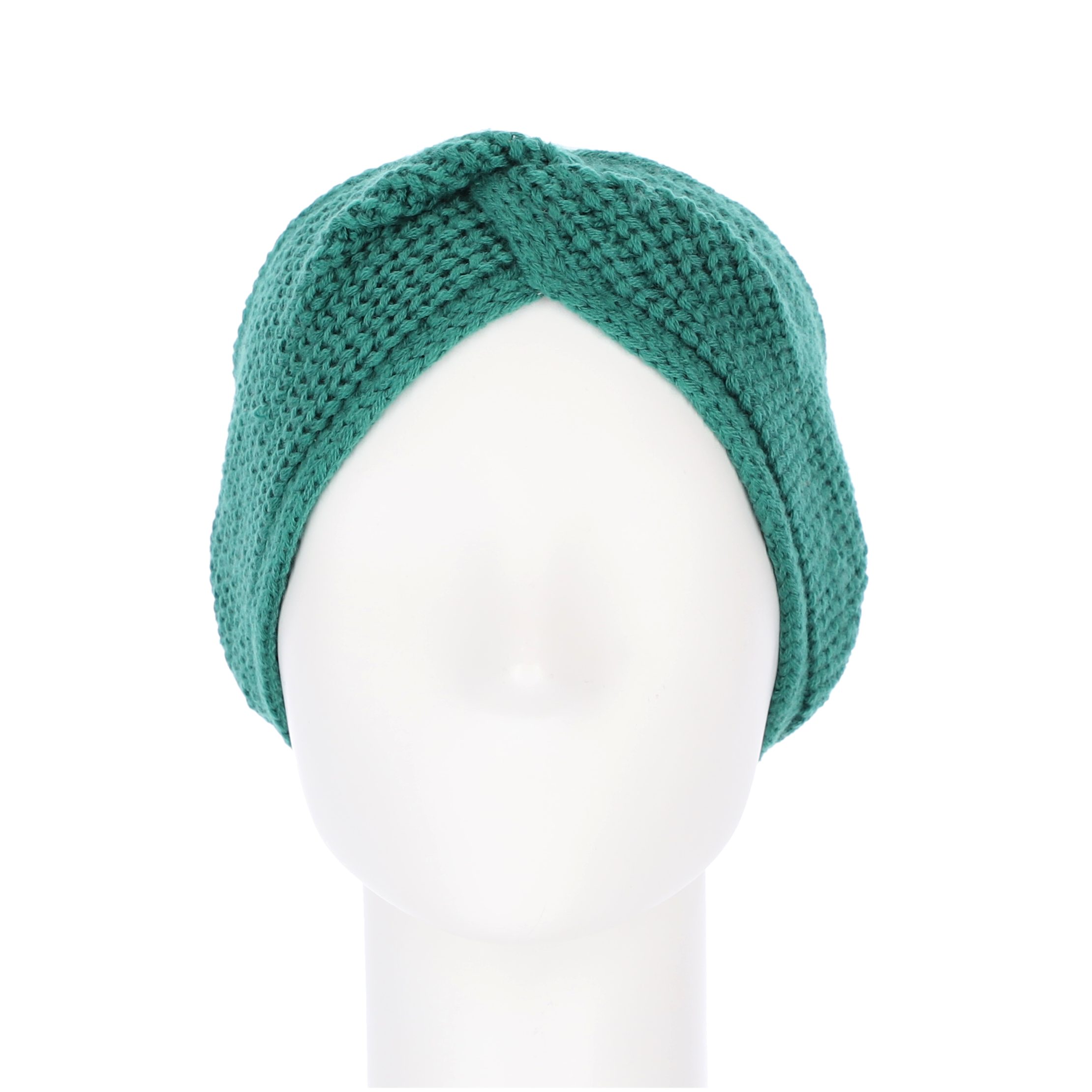 halsüberkopf Accessoires Stirnband Strickstirnband gekreuzt mit Rippe und Fleece