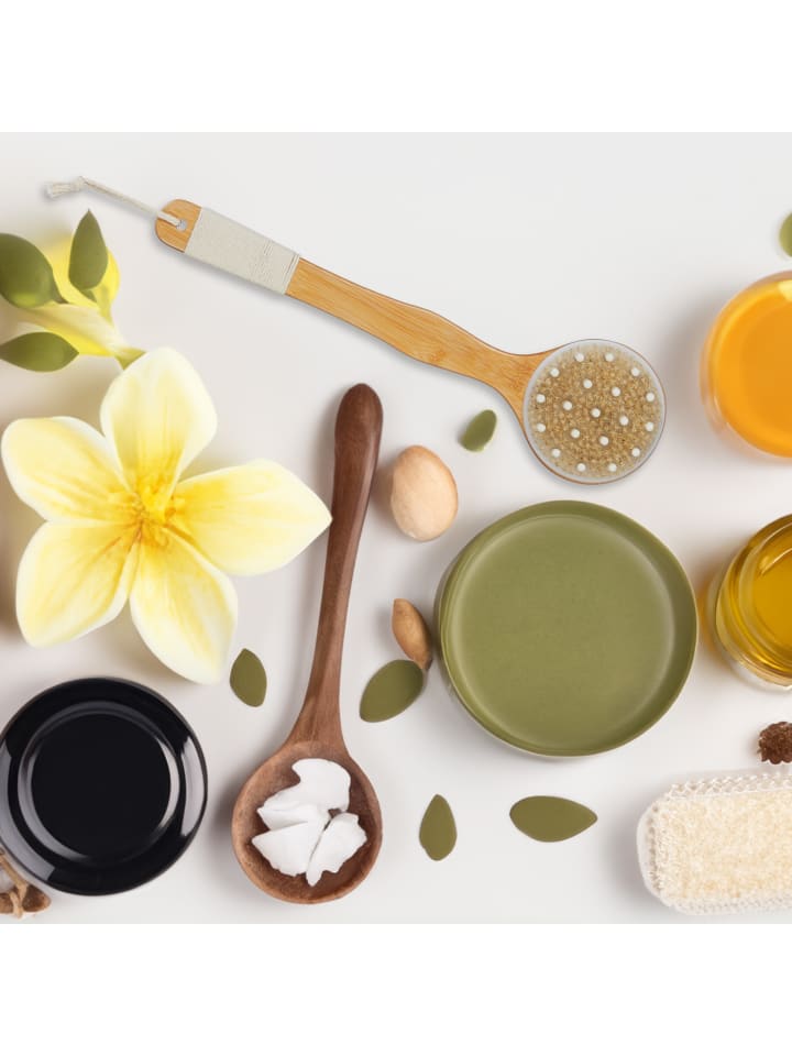 relaxdays Rückenbürste in Natur/ Creme günstig kaufen onesize