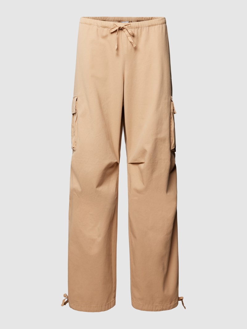 Cargohose mit Tunnelzug in beige