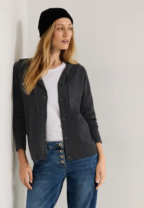 CECIL Kapuzen Strickjacke