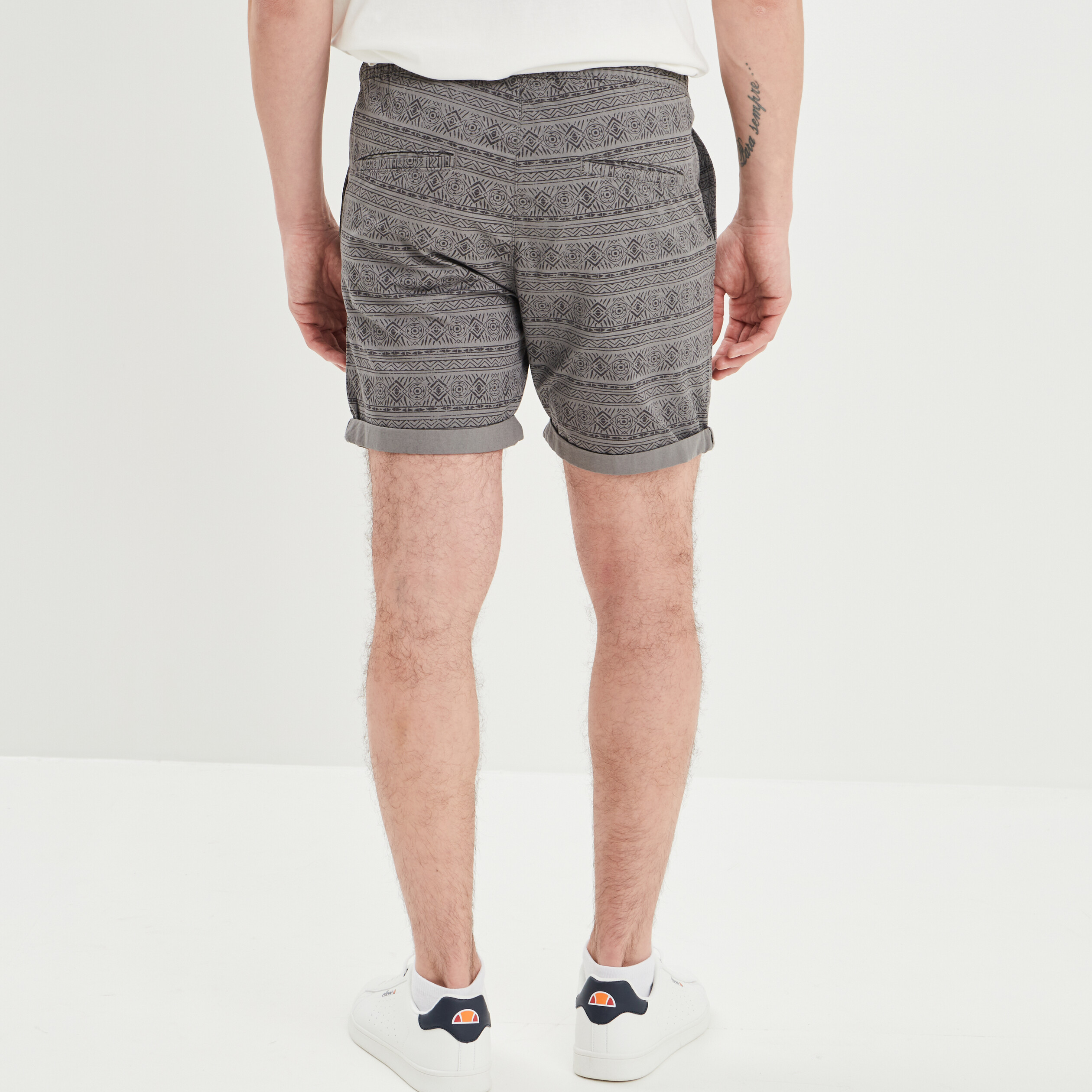 Short droit avec cordon Liberto gris foncé homme | La Halle