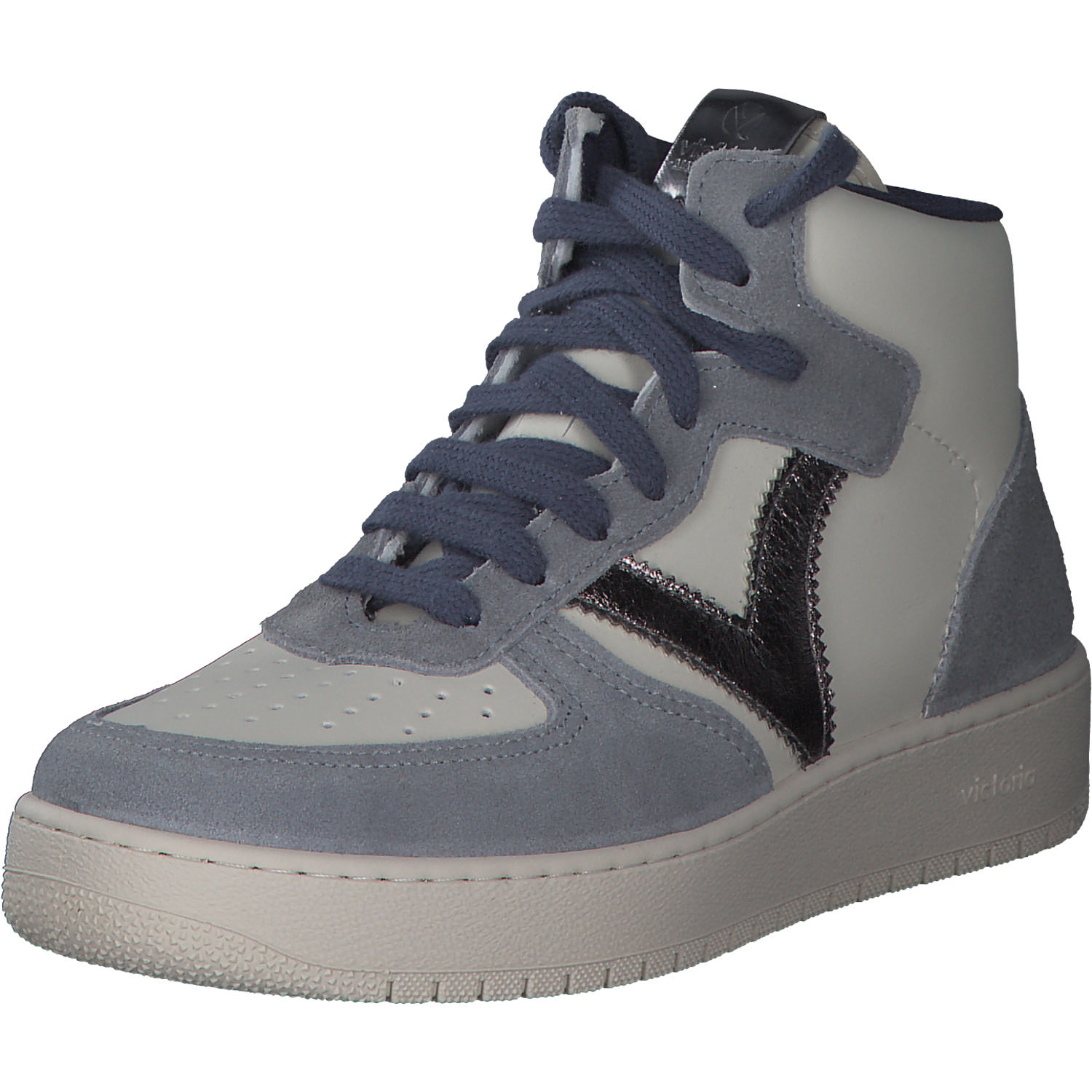 Viktoria 1258223, Sneakers High, Damen, glaciar/white