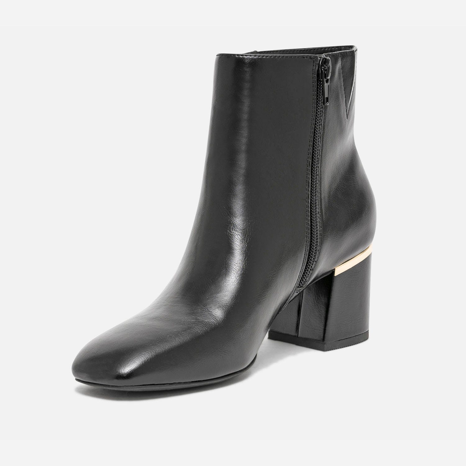 Boots noir avec barrette talon