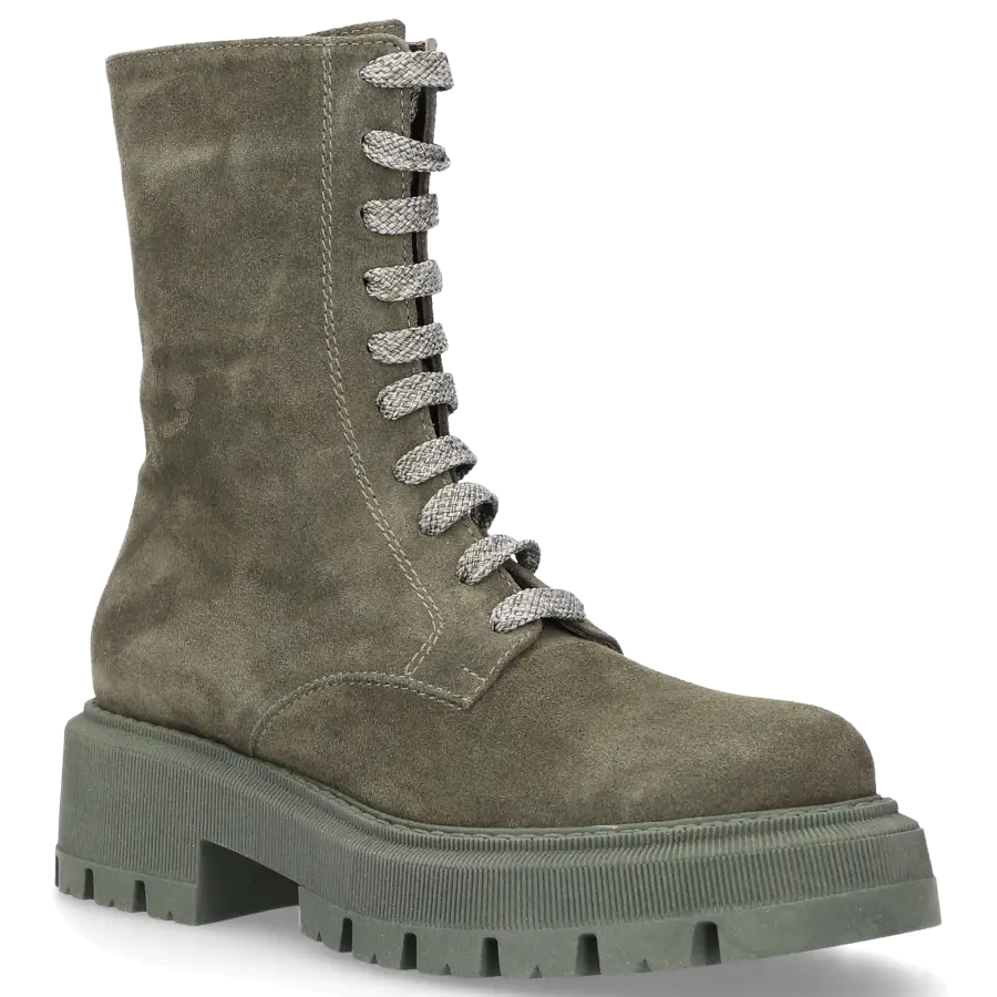 EN AVANT - Stiefeletten C024 Veloursleder - grün
