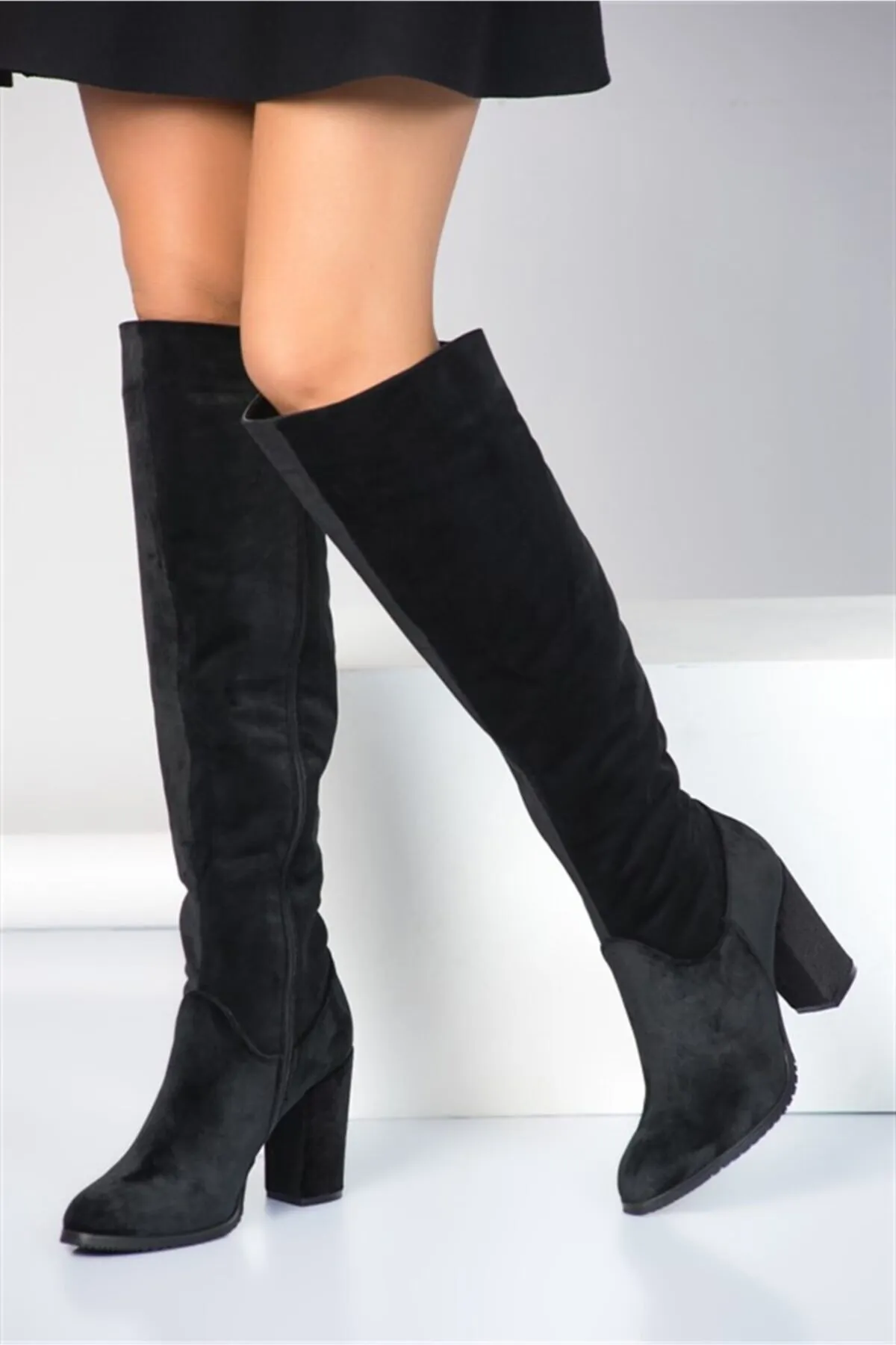 Fox Shoes  Schwarze Damenstiefel A654018002