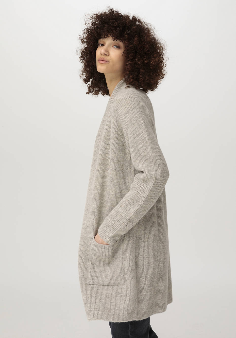 Strickjacke aus reinem Baby-Alpaka