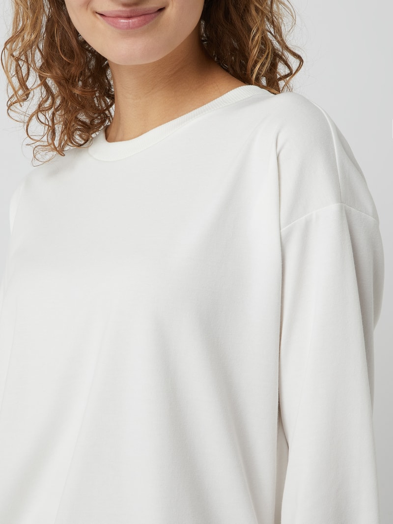 Sweatshirt mit Modal-Anteil in offwhite