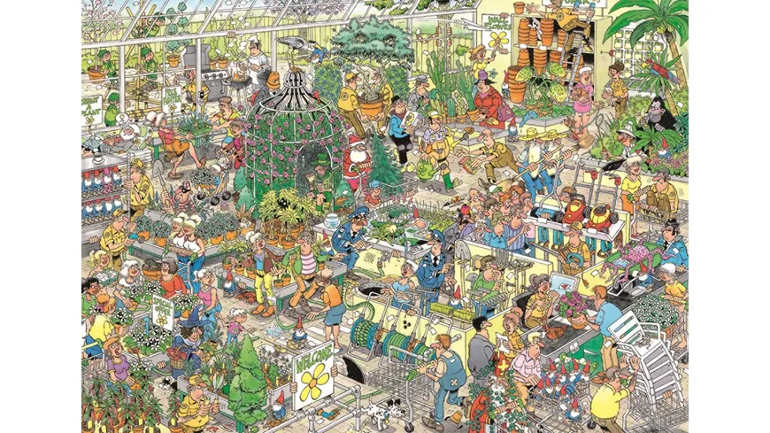 Jumbo Spiele - Jan van Haasteren - Das Gartencenter, 1000 Teile
