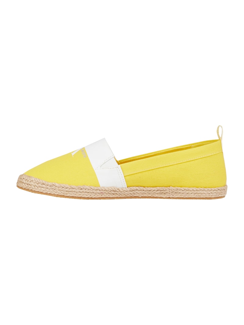 Espadrilles aus Canvas in gelb