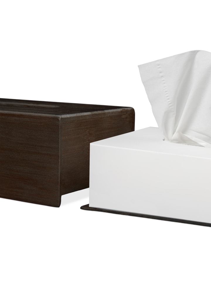 relaxdays Kosmetiktuchbox Bambus braun günstig kaufen onesize