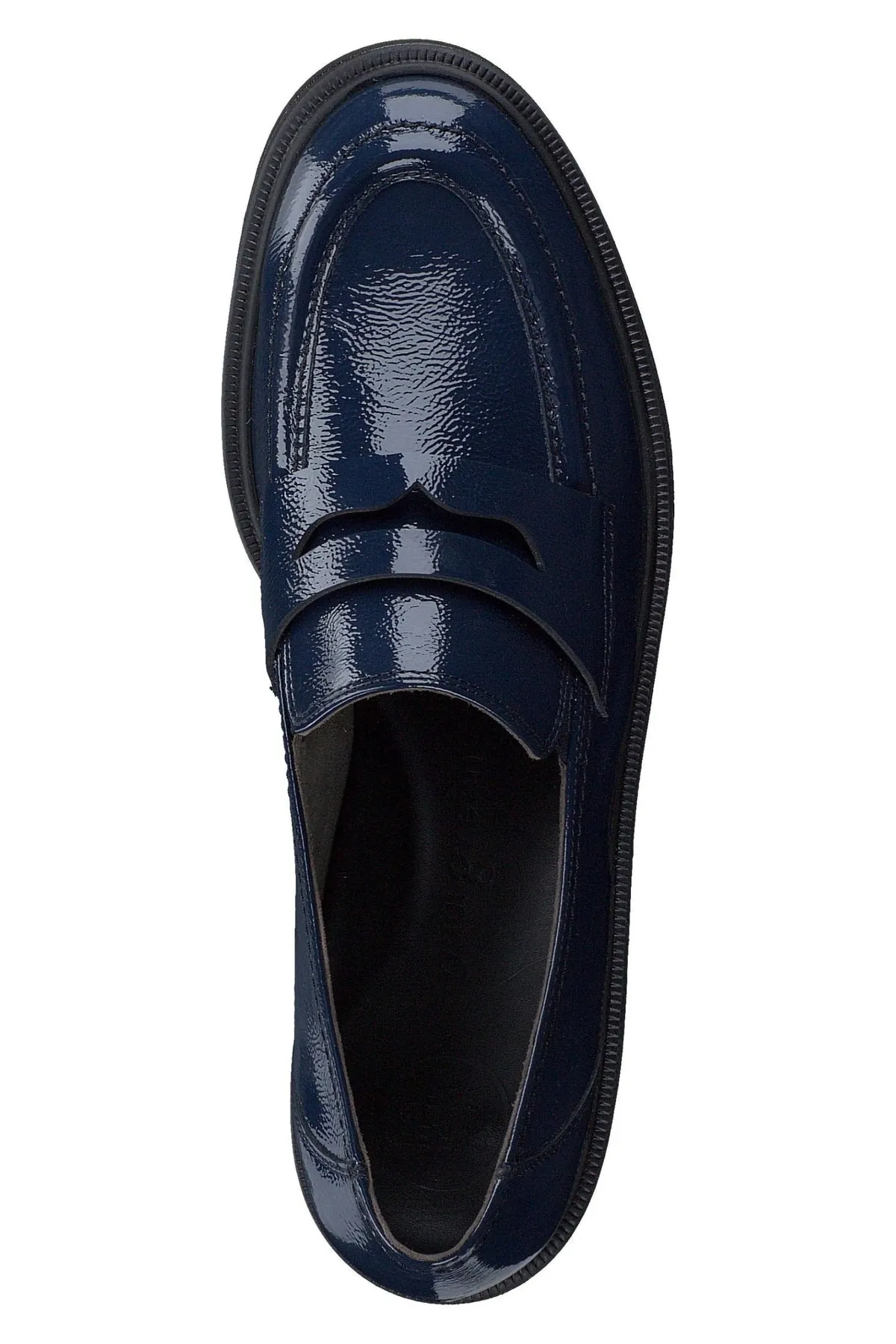 Paul Green  Flacher Schuh - Blau - Blockabsatz