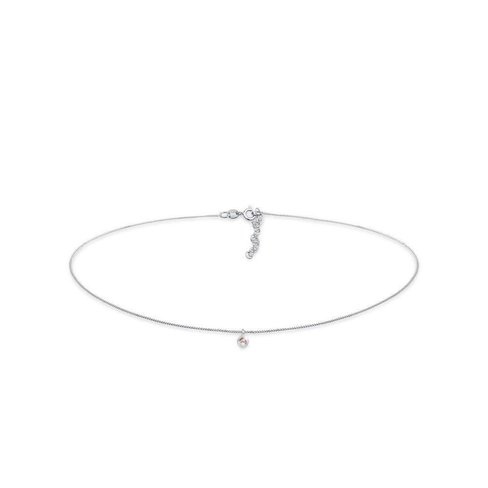 Elli Elli Collier Choker Pendentif Solitaire avec Quartz Tourmaline Collier Femme - (9 collier