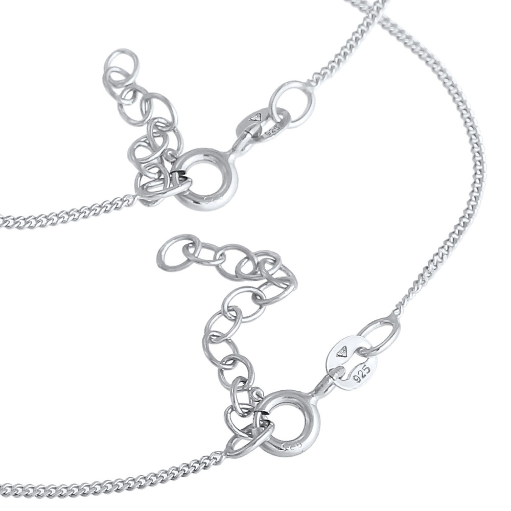 Elli Elli Bracelet Plaque pour dames Ensemble coeur mère enfant en argent sterling 925 Bracelet