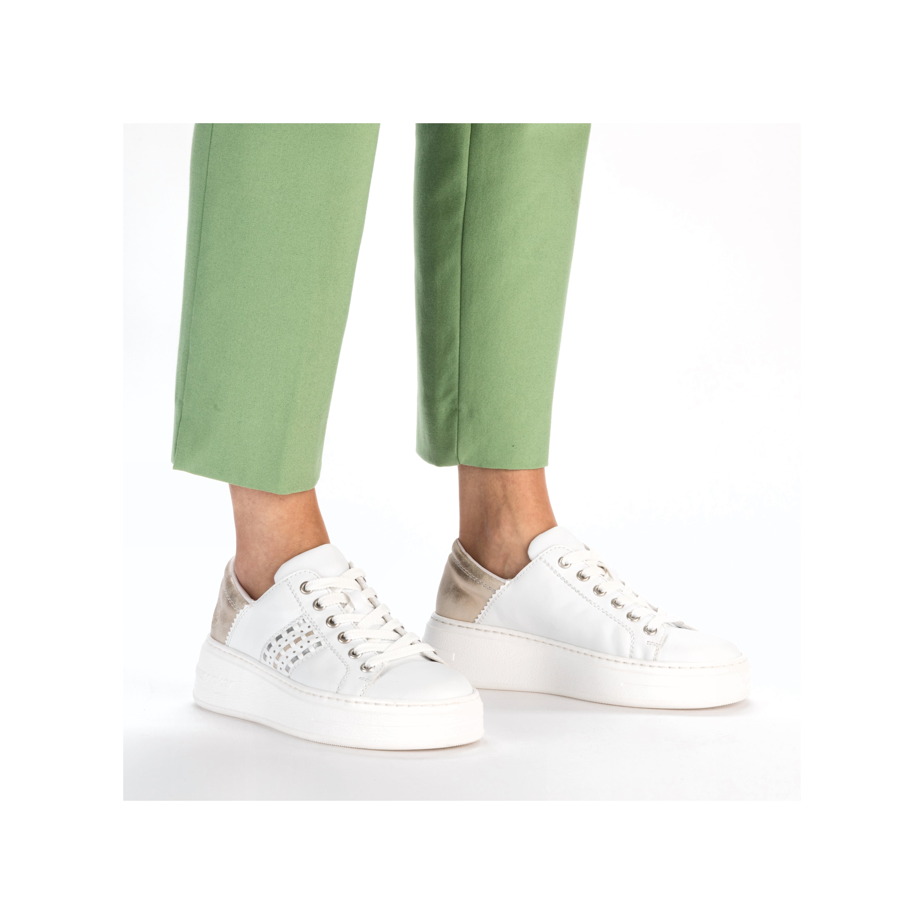 Rieker Damen Sneaker Low brilliantweiss