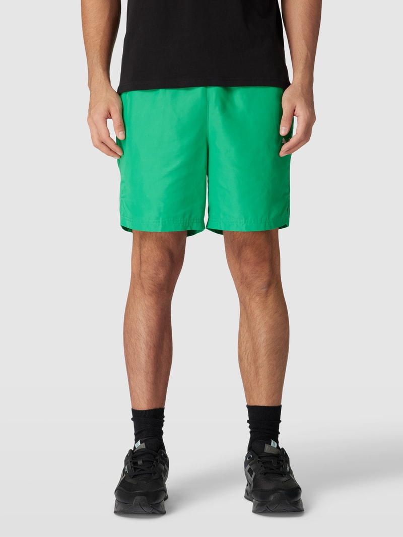 Shorts mit Logo-Print Modell 'CLASSICS' in grasgrün