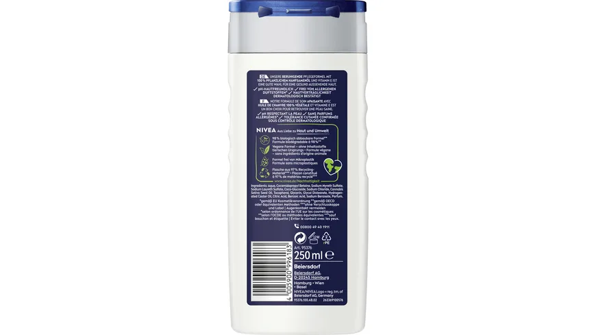 NIVEA MEN Pflegedusche 3in1 Sensit ive Pro schützt effektiv 250 ml