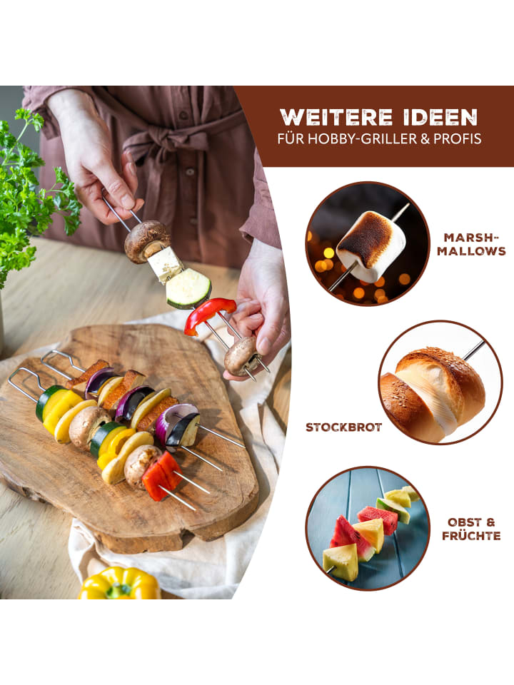 bremermann 8-er-Set Doppel-Grillspieße günstig kaufen onesize