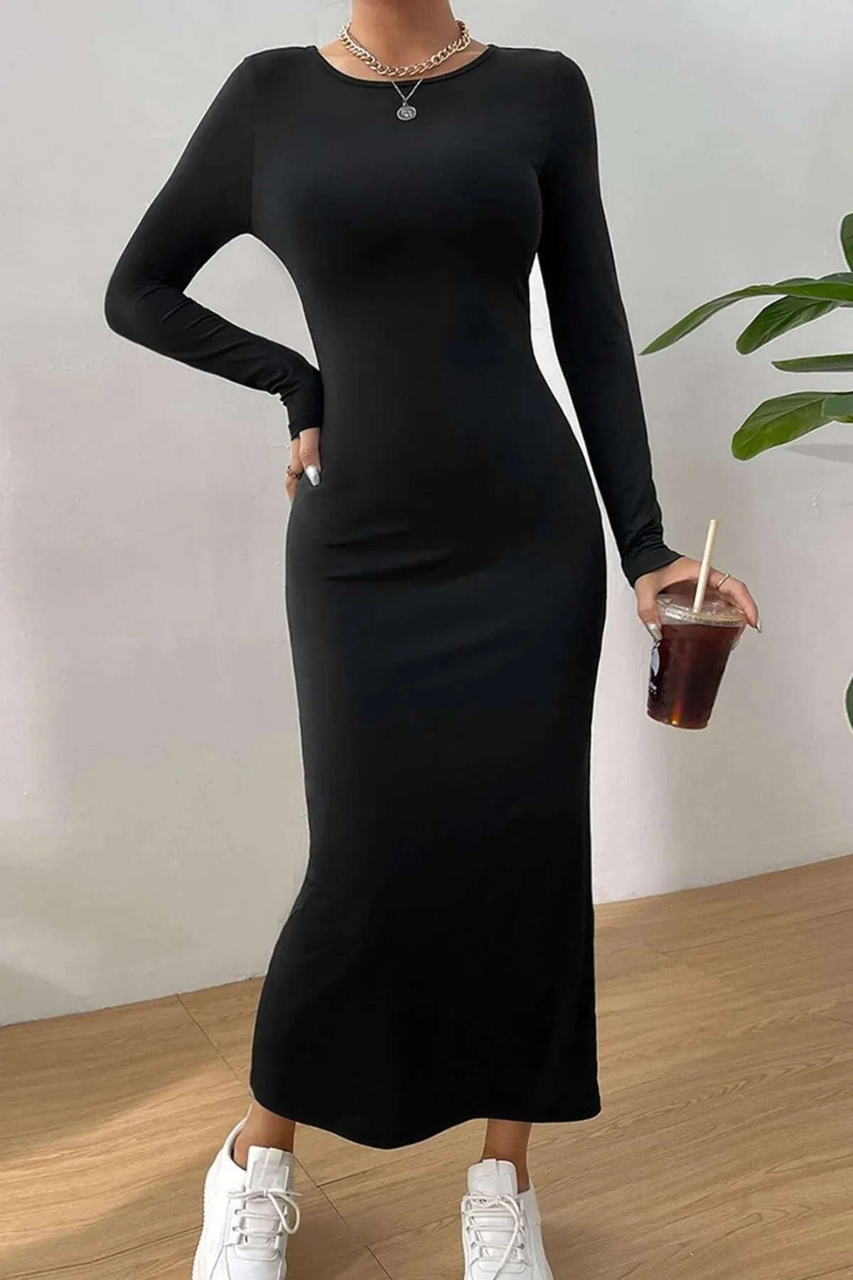 Madmext  Kleid - Schwarz - A-Linie