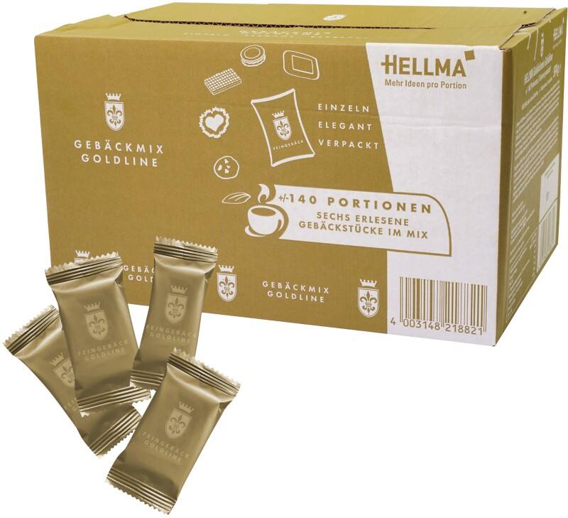HEllMA Goldline Gebäckmischung Packung mit 140 Stück