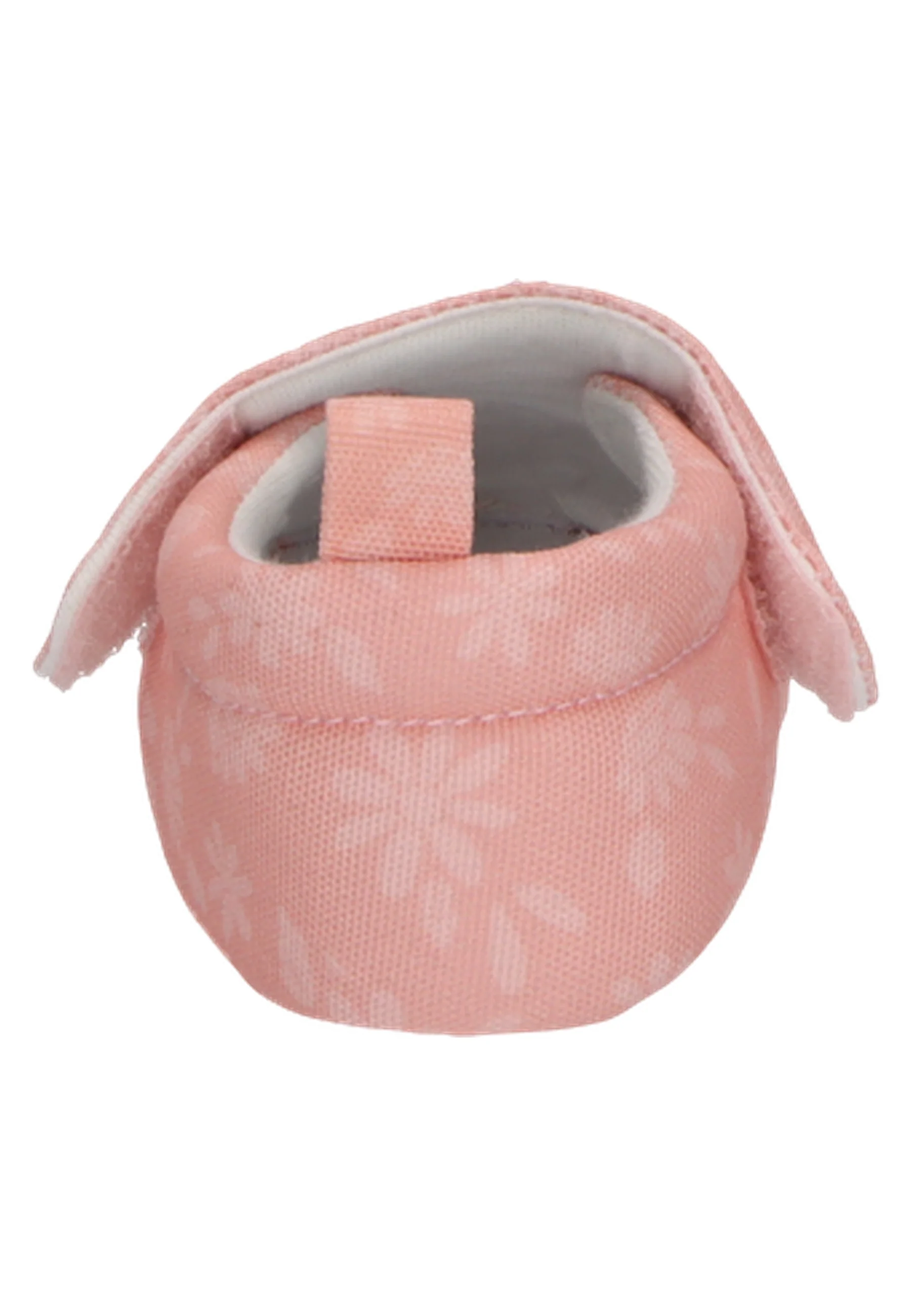Krabbelschuh bedruckt mit Gänseblümchen in mattrosa