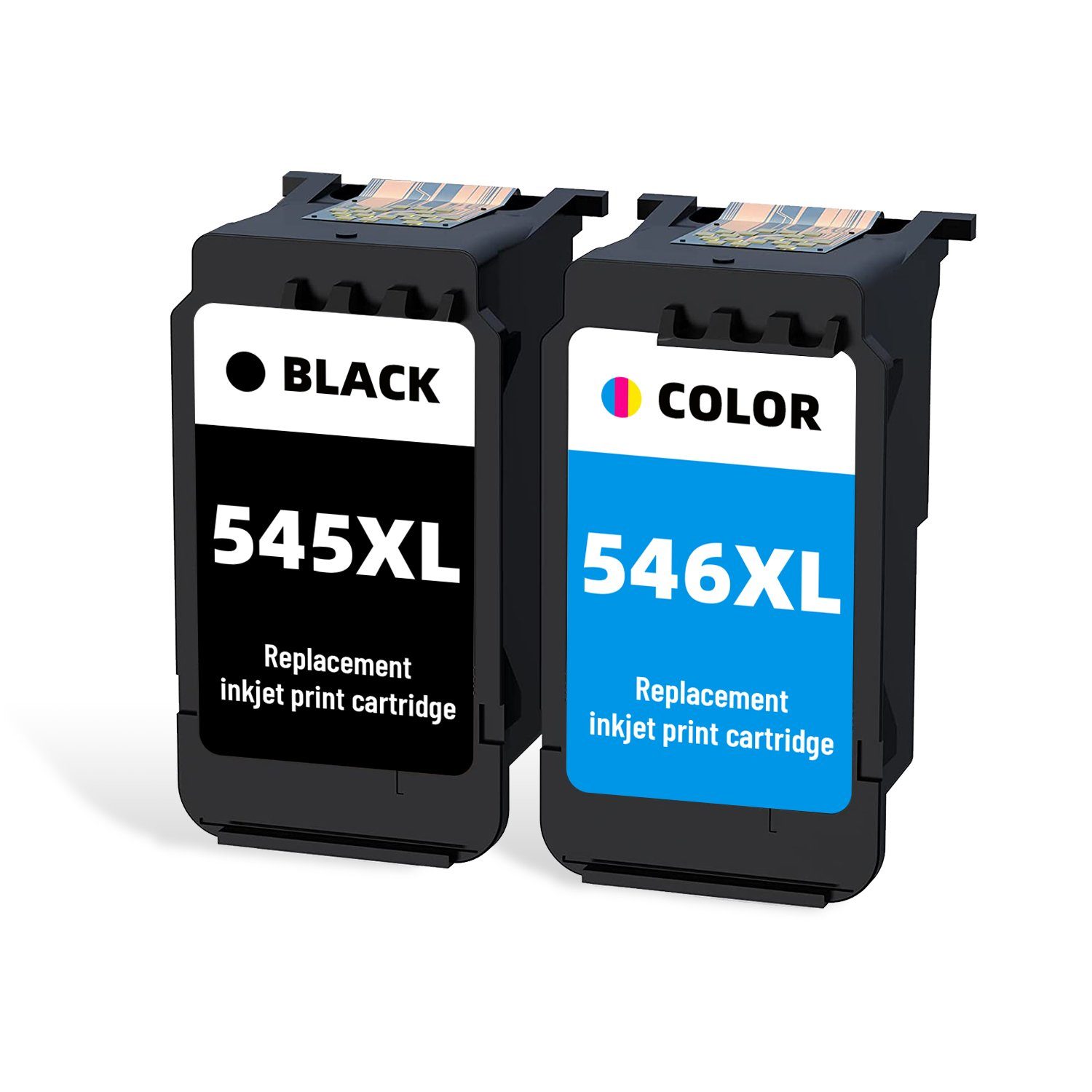 faedra Canon PG-545XL CL-546 XL für Pixma TS3350 TR4550 TS3450 TS3150 Tintenpatrone (Packung, Für Canon Druckerpatrone 545 schwarz 546 cyan/magenta/gelb XL)