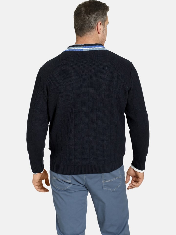 Charles Colby Pullover EARL JABBE in dunkelblau günstig kaufen