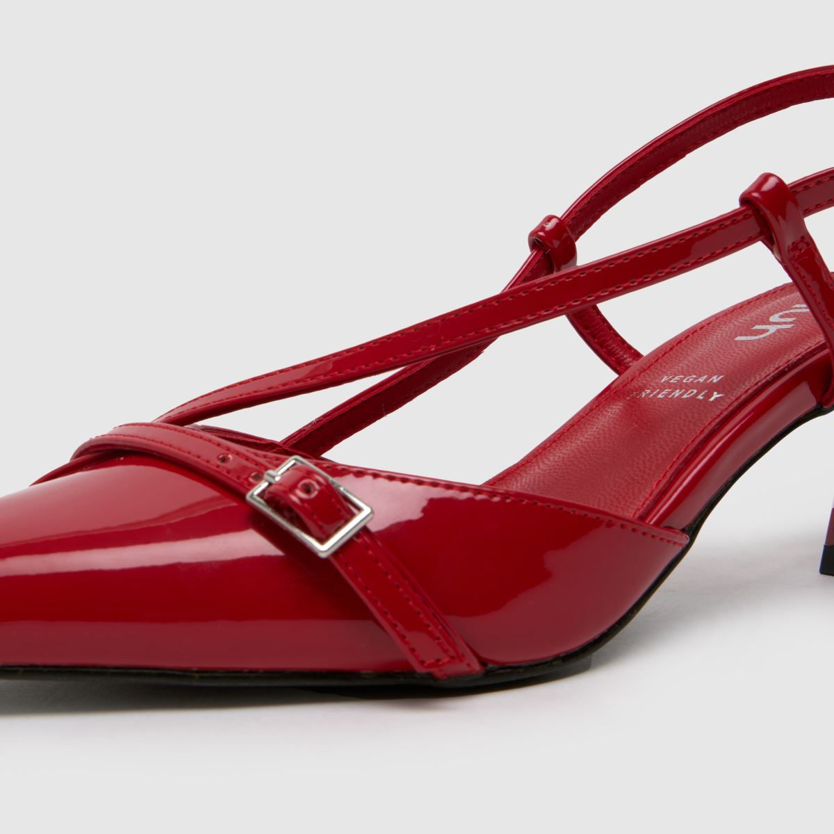 Schuh Sidney piros, slingback magassarkú cipő