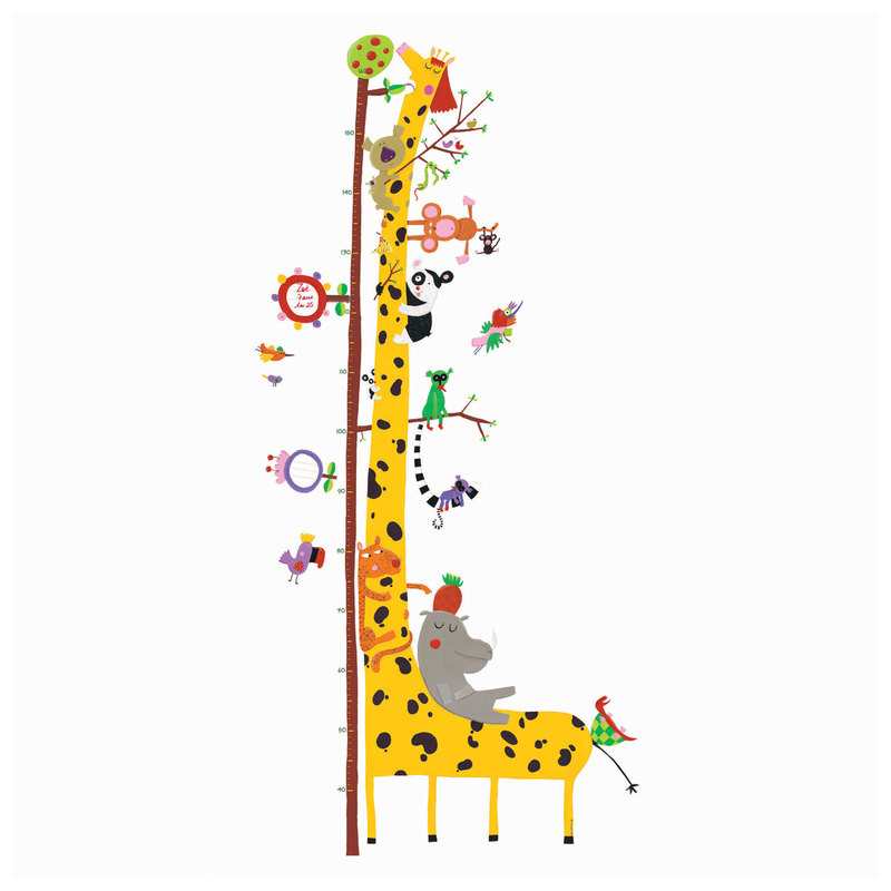 Toise-sticker mural Les z'amis d'Amazonie Djeco