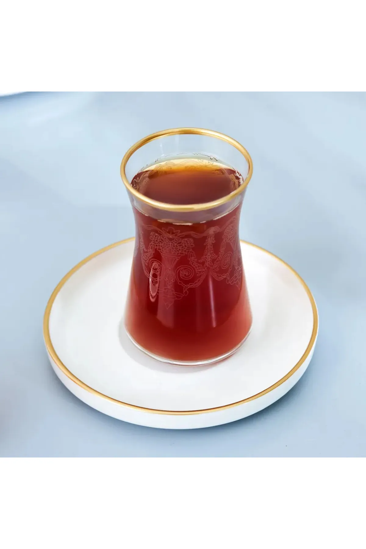 Karaca  Athen 6 Personen Gemustertes Tee-Set, 12-teilig, Gold