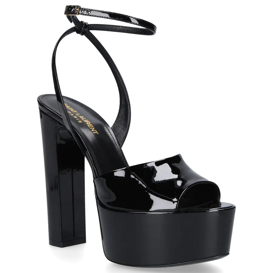 Saint Laurent - Sandalen SEXY 95 Lackleder - schwarz