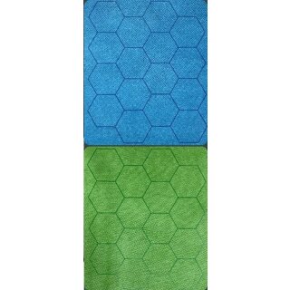 Megamat 1” Reversible Blue-Green Hexes (34½” x 48” Playing Surface)