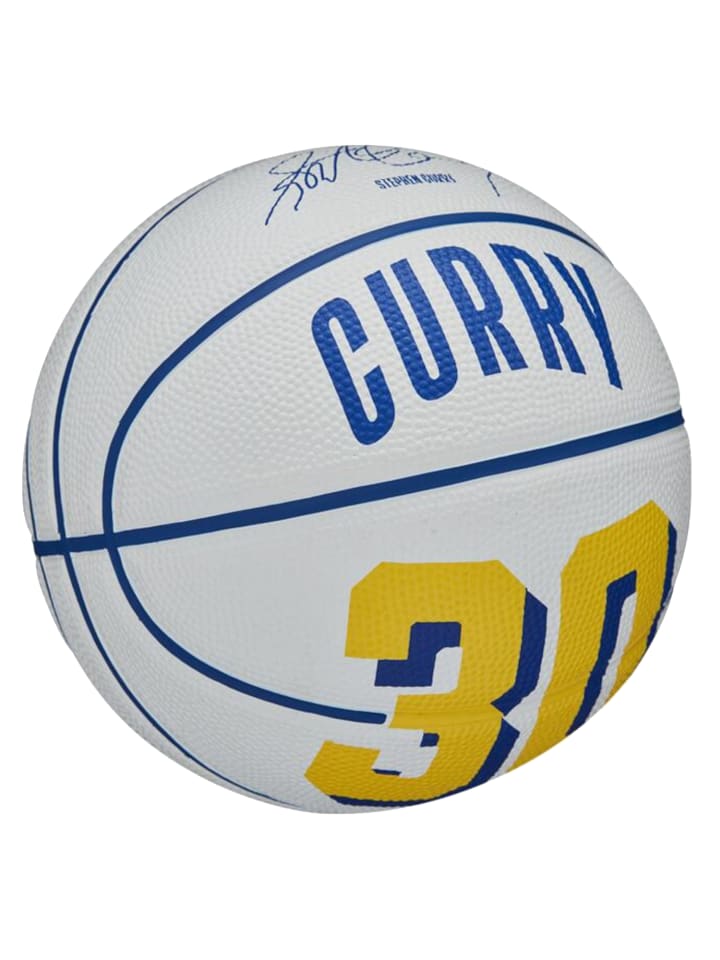 Wilson Wilson NBA Player Icon Stephen Curry Mini Ball in Weiß günstig kaufen 3