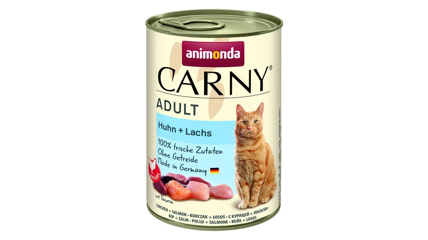 ANIMONDA Katzennassfutter Carny Adult Huhn + Lachs 400 g