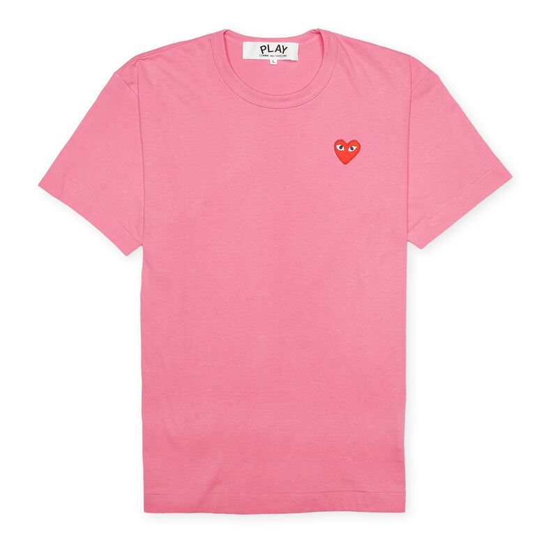 Comme des Garcons Play Play Red Heart T-Shirt pink