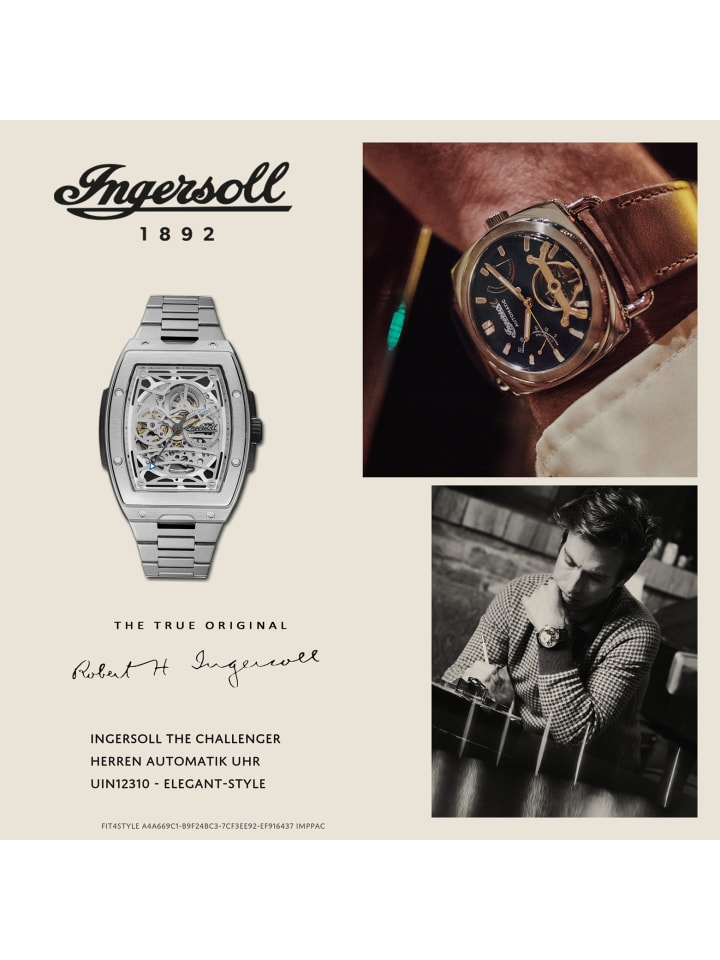 Ingersoll Armbanduhr Ingersoll The Challenger silber groß (ca. 42mm) günstig kaufen onesize