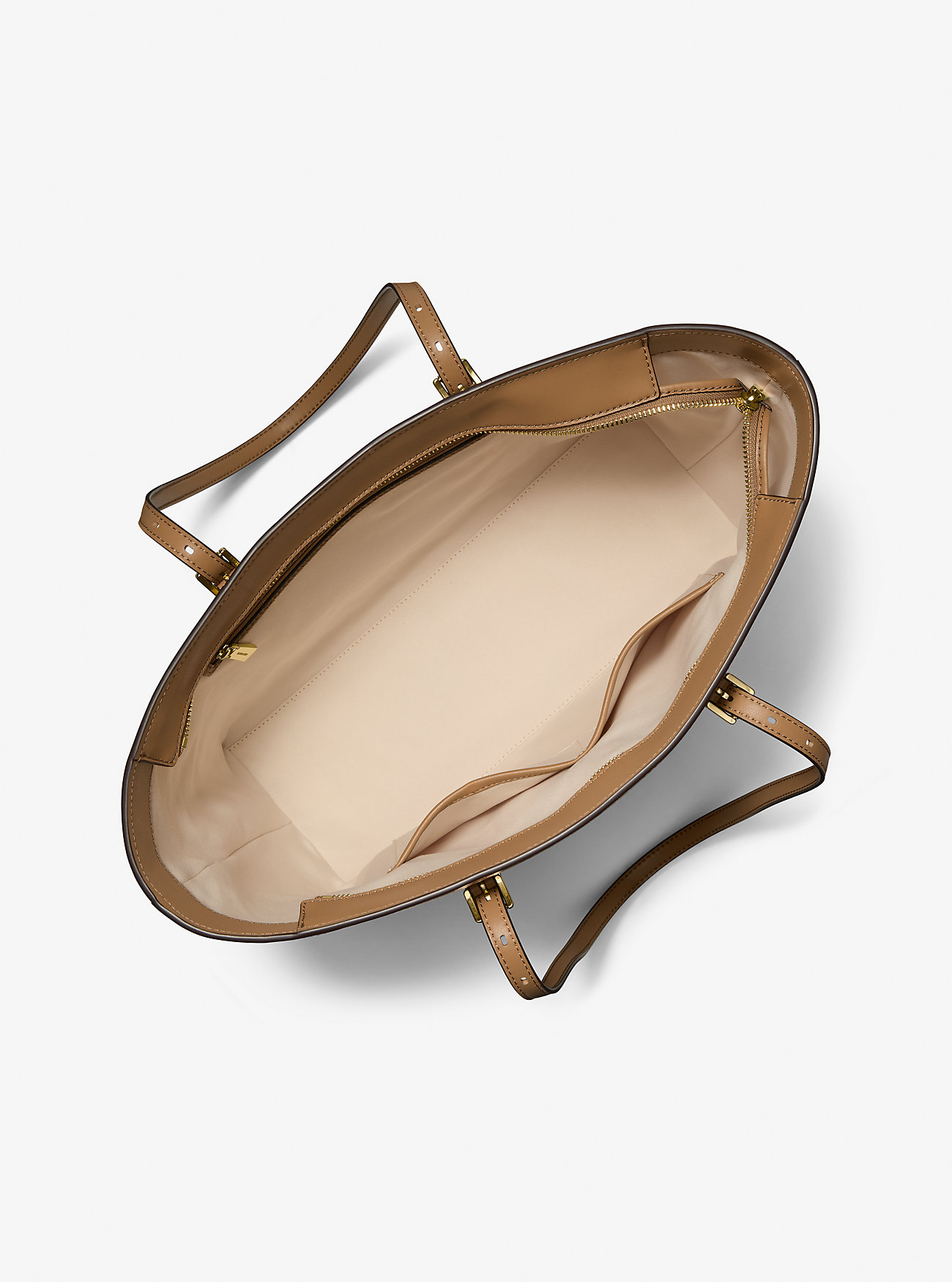 Quinn Stor Metallisk Toteveske med Signaturlogo – HUSK