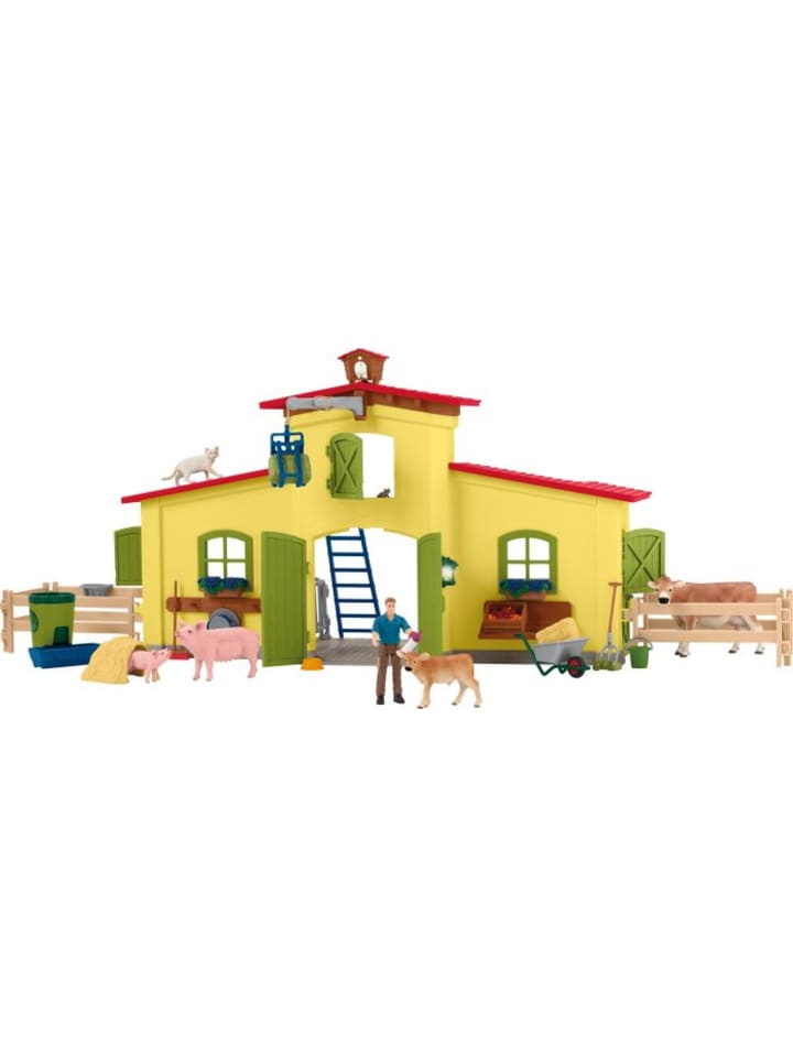 Schleich Farm World Großer Stall mit Tieren und Zubehör in Mehrfarbig ab 3 Jahre günstig kaufen onesize
