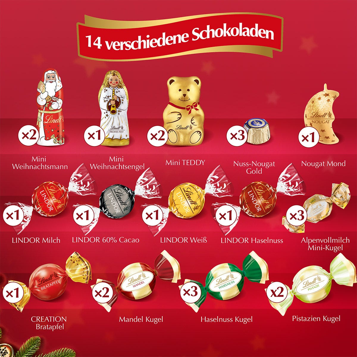 Weihnachtsmarkt Adventskalender, 250g