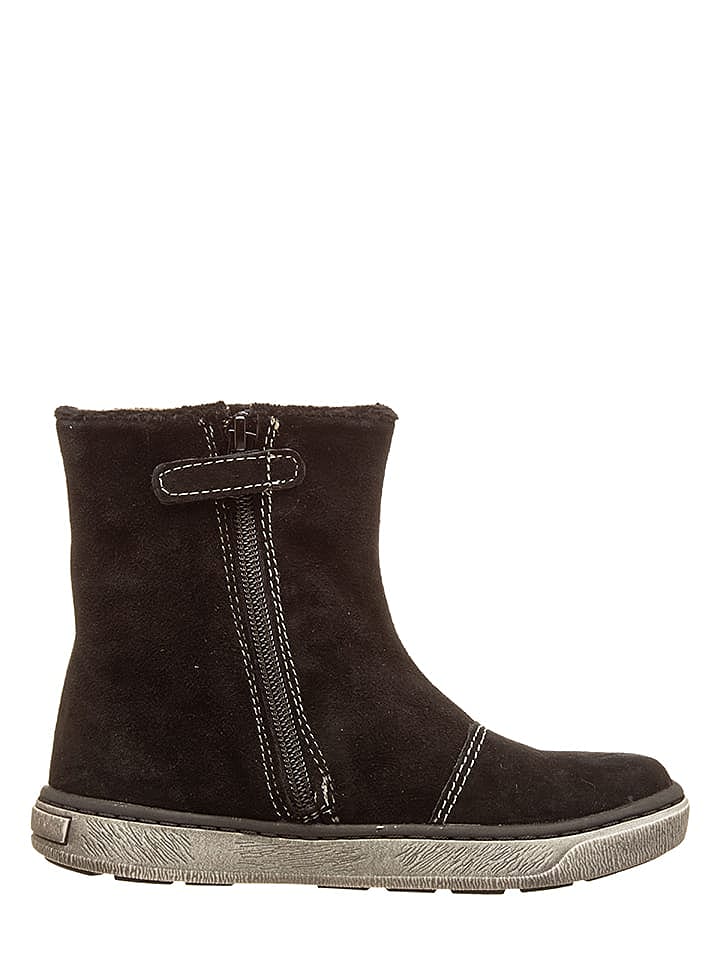 Pio Leder-Stiefeletten in Schwarz günstig kaufen 30