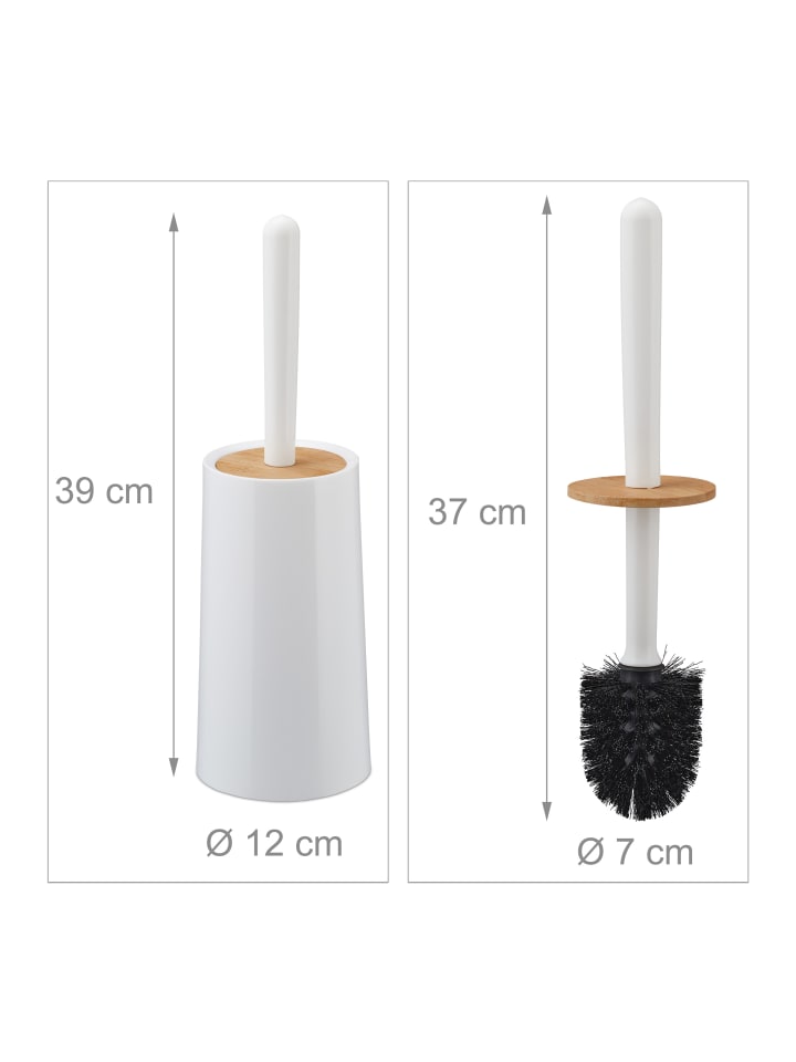 relaxdays Toilettenbürste in Weiß günstig kaufen onesize
